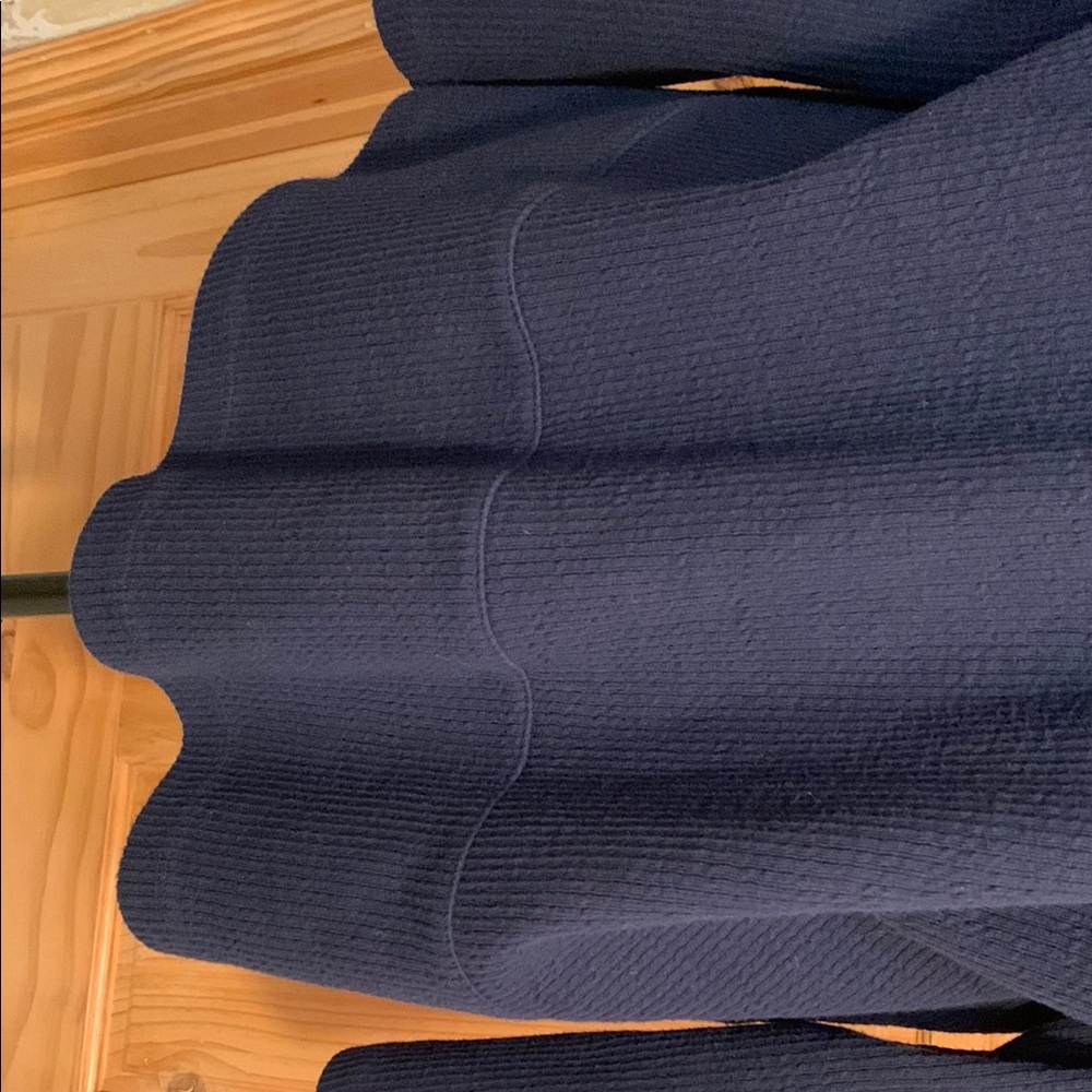 Coldwater Creek Cozy Navy Hooded Cardigan with Button Accents - Picture 6 of 7